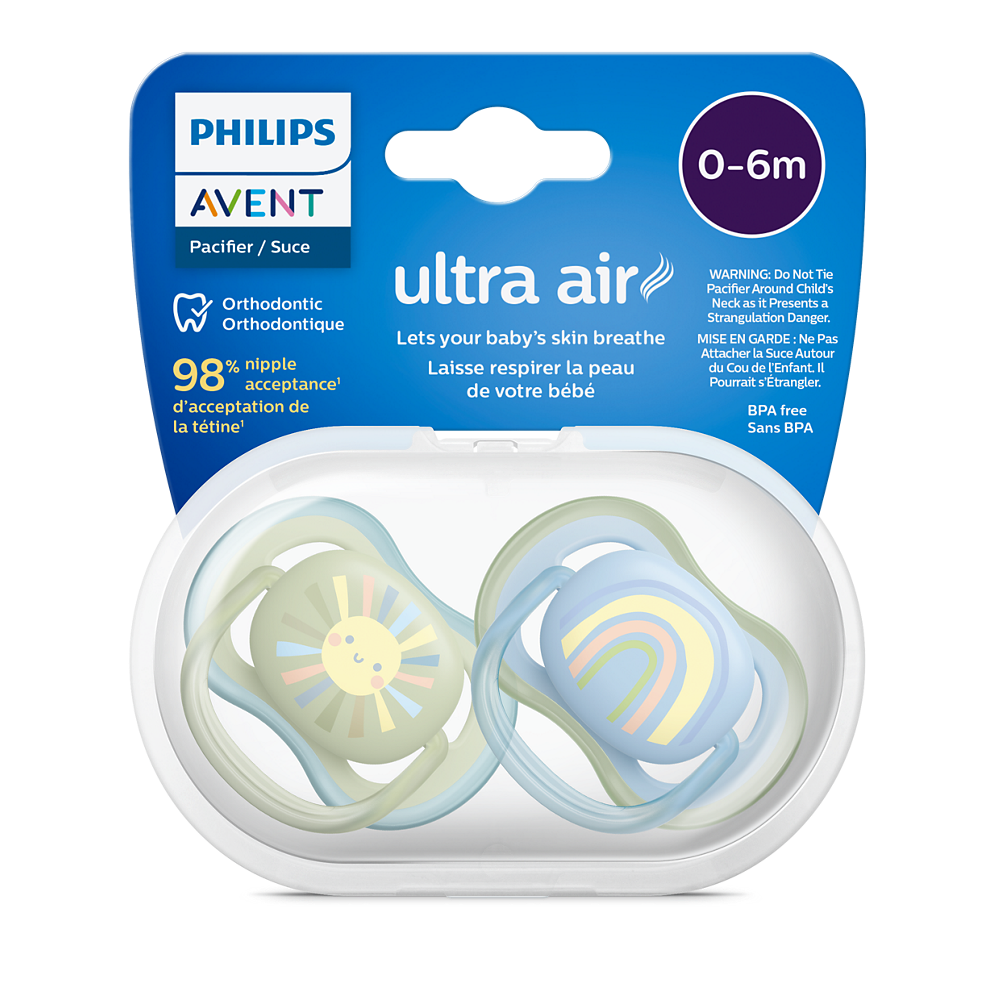 Philips Avent Ultra Air duda varalica 0-6m, dječak, 2kom, SCF085/58