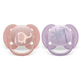 Philips Avent Ultra Soft duda varalica 0-6m, djevojčica, 2kom, SCF091/09