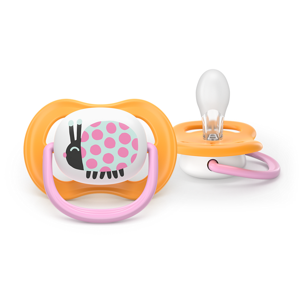 AVENT SCF080/27 TOLAŽILNA DUDA - SILIKON ULTRA AIR COLLECTION 6-18M, Ž, 2/1