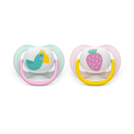 AVENT SCF080/24 TOLAŽILNA DUDA - SILIKON ULTRA AIR COLLECTION 0-6M, Ž, 2/1