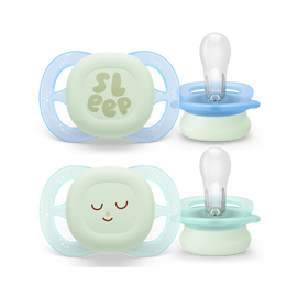 Philips Avent Ultra Start noćna duda varalica, 0-2m, dječak, 2kom, SCF075/08