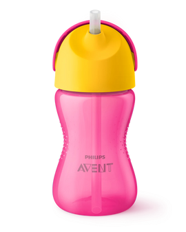 Philips Avent bočica na slamku 12m+, 300ml, djevojčica, SCF798/02