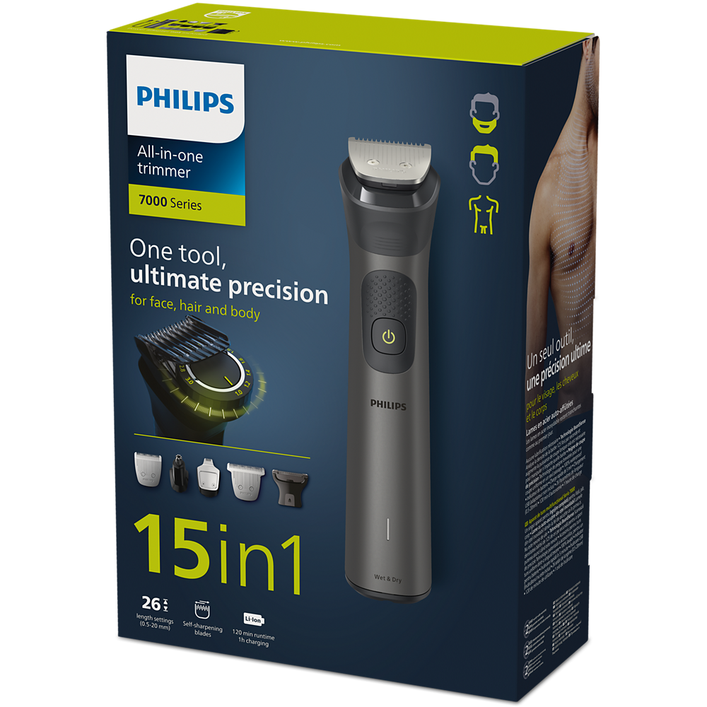 Philips All-in-One trimer za lice, kosu i tijelo serije 7000 MG7950/15