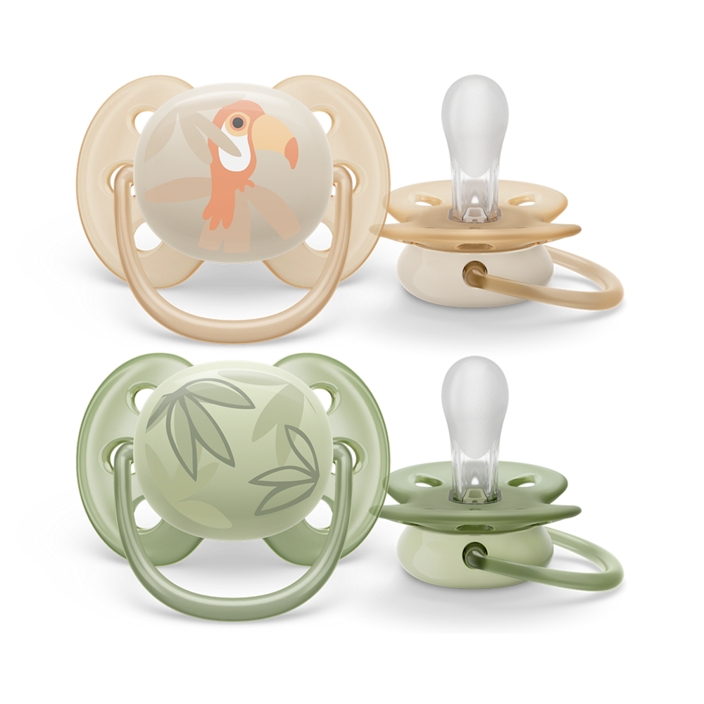 Philips Avent Ultra Soft duda varalica 0-6m, dječak, 2kom, SCF091/07