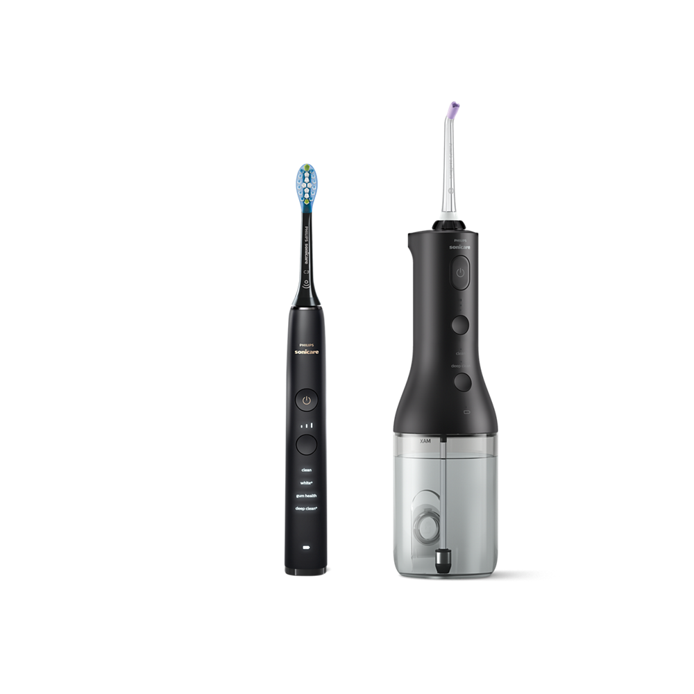 Philips Sonicare Power Flosser serije 3000 + električna četkica Diamond Clean serije 9000 HX3886/43