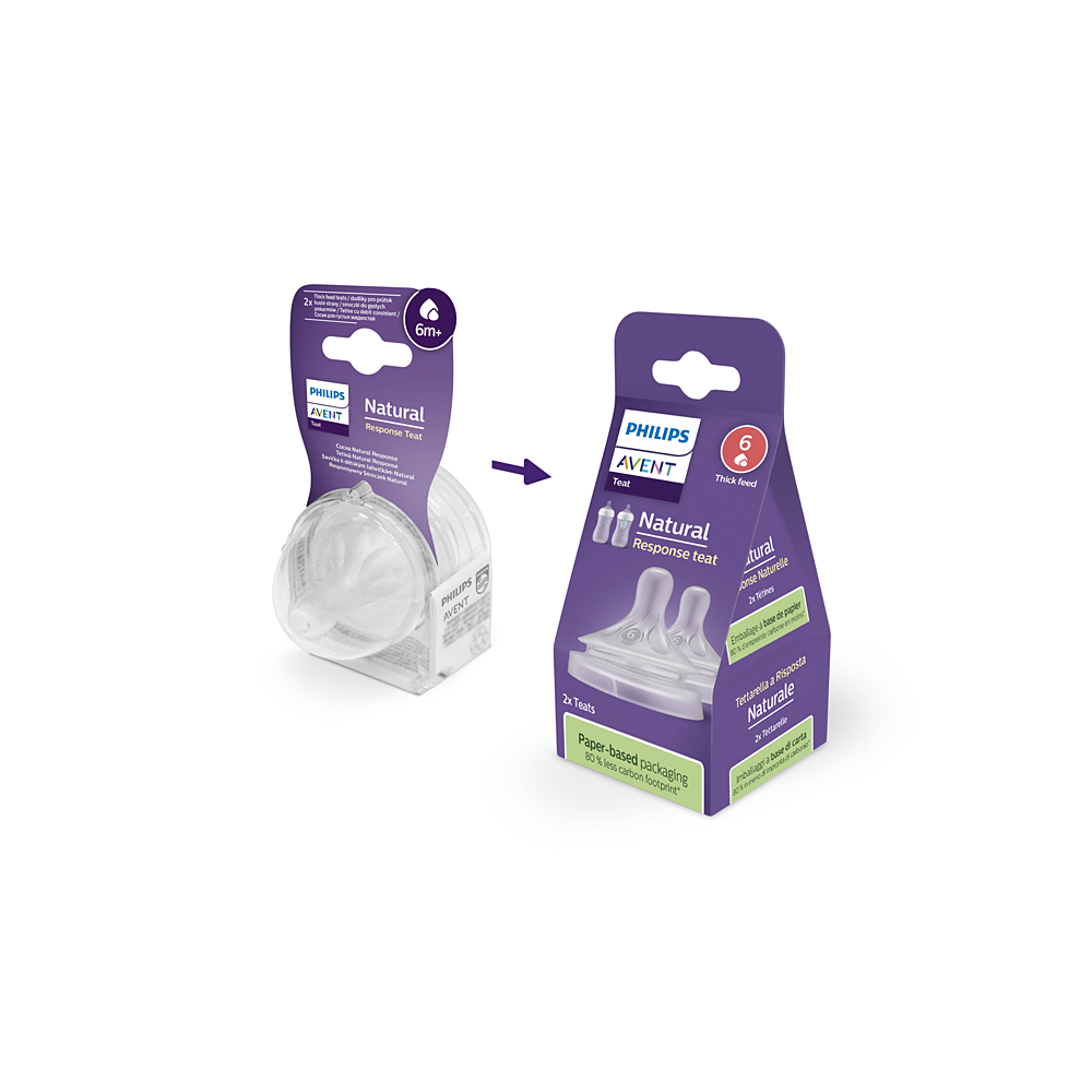 Philips Avent Natural Response sisač 6m+ za gustu hranu, 2kom SCY966/02