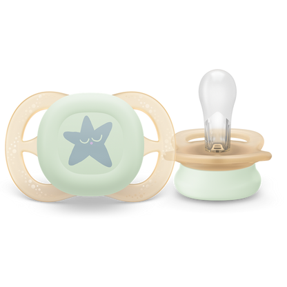 AVENT SCF075/17 TOLAŽILNA DUDA - SILIKON ULTRA START NOČNA 0-2M, Ž, 2/1