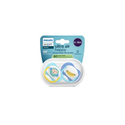 AVENT SCF080/26 TOLAŽILNA DUDA - SILIKON ULTRA AIR COLLECTION 6-18M, M, 2/1