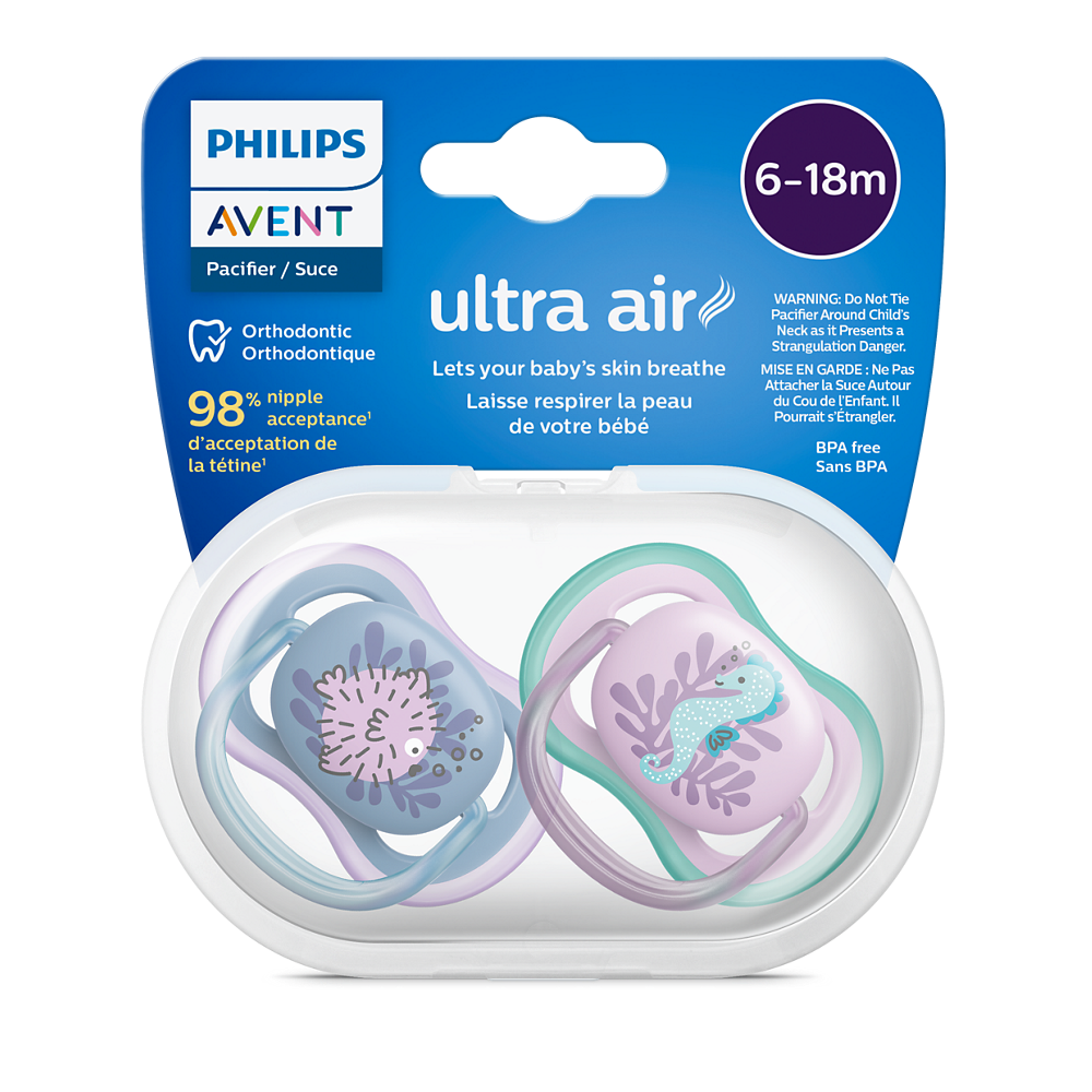 Philips Avent Ultra Air duda varalica 6-18m, djevojčica, 2kom, SCF085/61