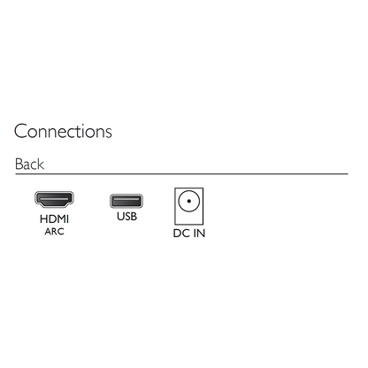 Philips poboljšani stereo 2.0 soundbar TAB4000/10