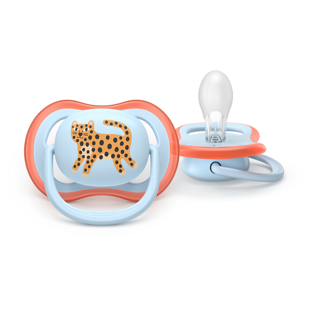 AVENT SCF087/02 TOLAŽILNA DUDA - SILIKON ULTRA AIR MOTIV 0-6M, M, 2/1