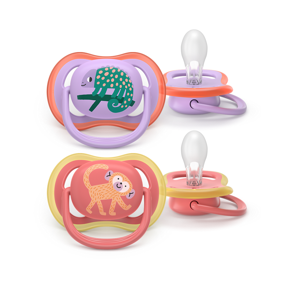 AVENT SCF349/47 TOLAŽILNA DUDA - SILIKON ULTRA AIR MOTIV 18M+, Ž, 2/1