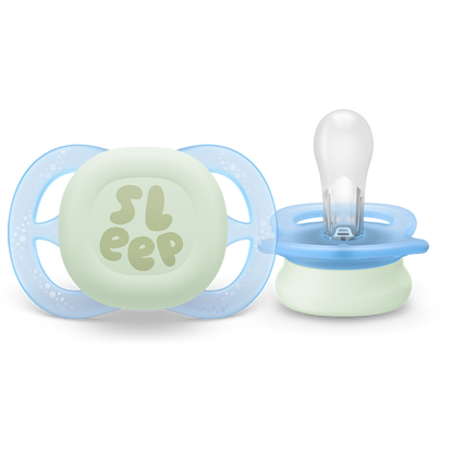 Philips Avent Ultra Start noćna duda varalica, 0-2m, dječak, 2kom, SCF075/08