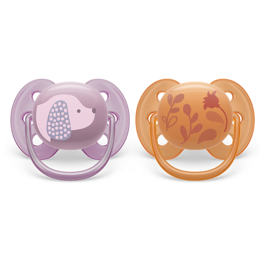 Philips Avent Ultra Soft duda varalica 6-18m, djevojčica, 2kom, SCF091/18