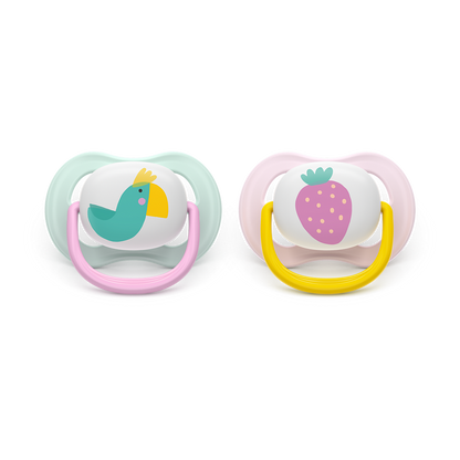AVENT SCF080/24 TOLAŽILNA DUDA - SILIKON ULTRA AIR COLLECTION 0-6M, Ž, 2/1