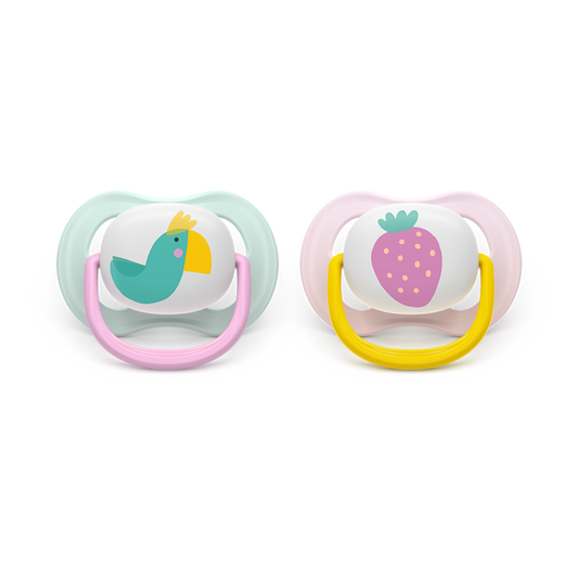 AVENT SCF080/24 TOLAŽILNA DUDA - SILIKON ULTRA AIR COLLECTION 0-6M, Ž, 2/1