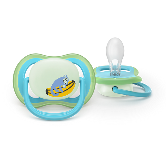 AVENT SCF376/28 TOLAŽILNA DUDA - SILIKON ULTRA AIR NOČNA 6-18M, M, 2/1