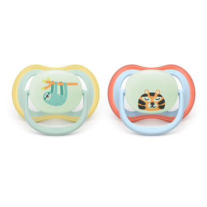 AVENT SCF376/24 TOLAŽILNA DUDA - SILIKON ULTRA AIR NOČNA 0-6M, M, 2/1