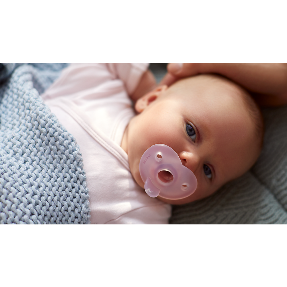 AVENT SCF099/27 TOLAŽILNA DUDA - SILIKON SOOTHIE 0-6M, Ž, 2/1