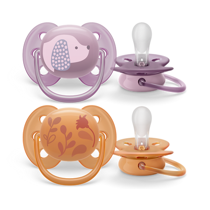 Philips Avent Ultra Soft duda varalica 6-18m, djevojčica, 2kom, SCF091/18