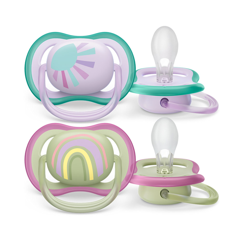 Philips Avent Ultra Air duda varalica 0-6m, djevojčica, 2kom, SCF085/59