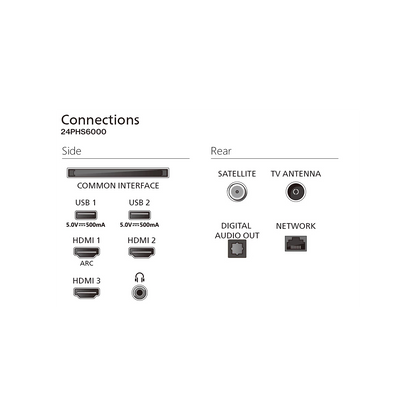 PHILIPS 24PHS6000/12 LED TV