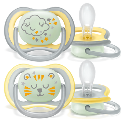 Philips Avent Ultra Air noćna duda varalica 18m+, neutralna, 2kom, SCF376/01