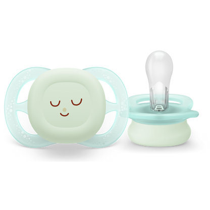 Philips Avent Ultra Start noćna duda varalica, 0-2m, dječak, 2kom, SCF075/08