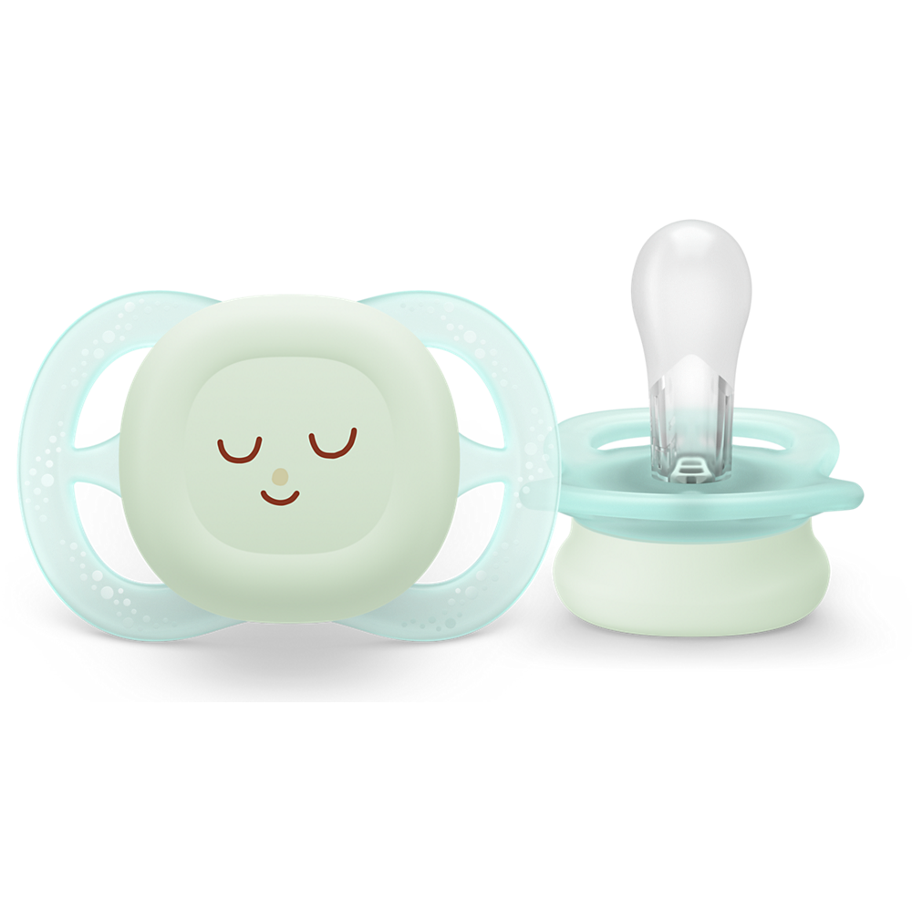 AVENT SCF075/18 TOLAŽILNA DUDA - SILIKON ULTRA START NOČNA 0-2M, M, 2/1