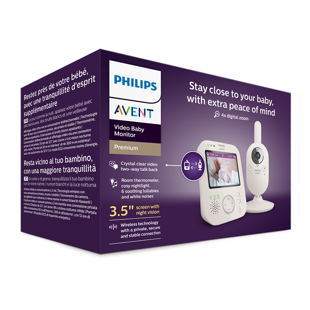 Philips Avent Premium video monitor za bebe SCD891/26