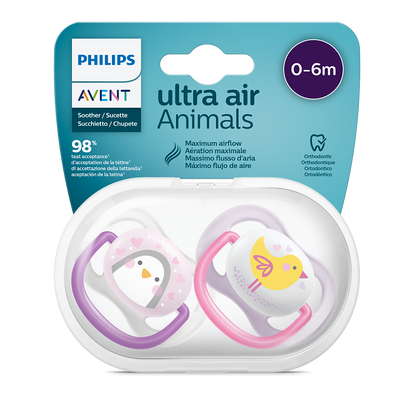 Philips Avent Ultra Air Collection duda varalica 0-6m, djevojčica, 2kom, SCF080/06