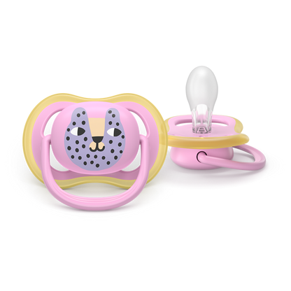 AVENT SCF087/13 TOLAŽILNA DUDA - SILIKON ULTRA AIR MOTIV 6-18M, Ž, 2/1