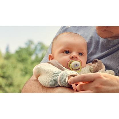AVENT SCF376/25 TOLAŽILNA DUDA - SILIKON ULTRA AIR NOČNA 0-6M, Ž, 2/1