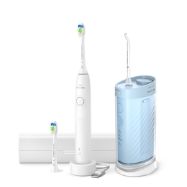 Philips Sonicare Compact Flosser 1000 + Električna četkica za zube Sonicare serije 5300 HX3334/43