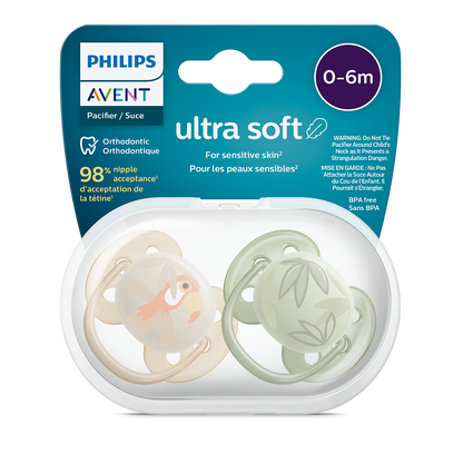 Philips Avent Ultra Soft duda varalica 0-6m, dječak, 2kom, SCF091/07