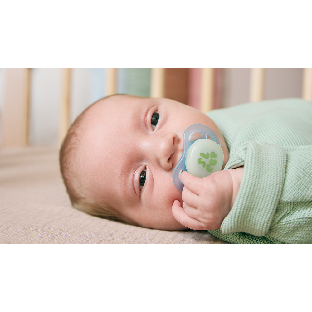 AVENT SCF075/18 TOLAŽILNA DUDA - SILIKON ULTRA START NOČNA 0-2M, M, 2/1