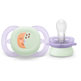 AVENT SCF075/17 TOLAŽILNA DUDA - SILIKON ULTRA START NOČNA 0-2M, Ž, 2/1