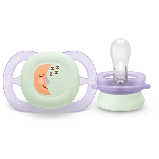 AVENT SCF075/17 TOLAŽILNA DUDA - SILIKON ULTRA START NOČNA 0-2M, Ž, 2/1