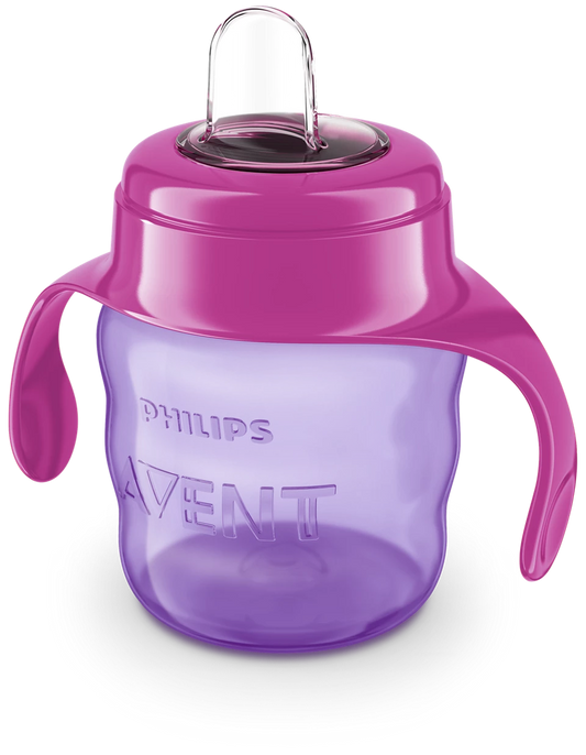 Philips Avent bočica s ručkama s mekanim usnikom 6m+, 200ml, djevojčica, SCF551/03