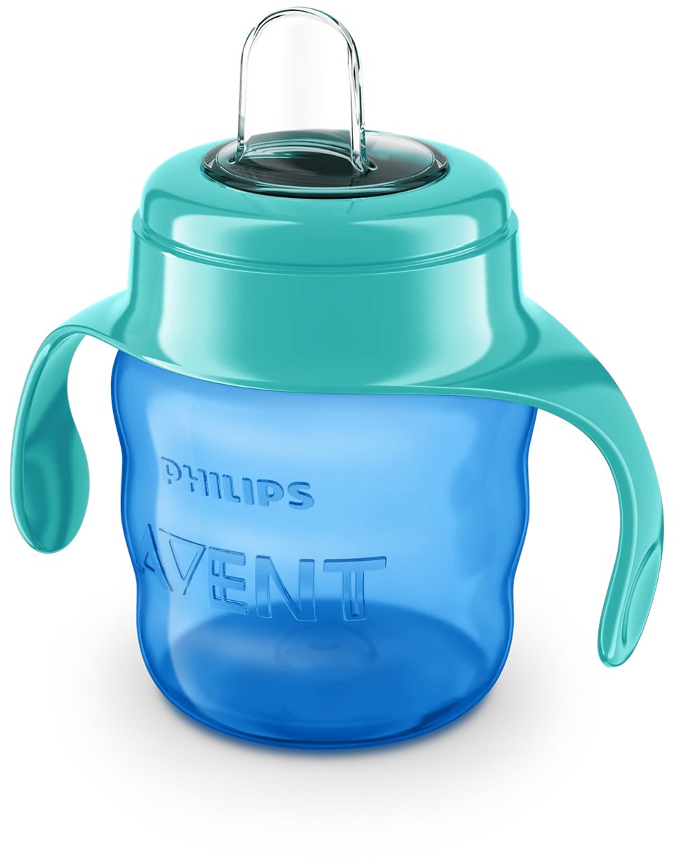 Philips Avent bočica s ručkama s mekanim usnikom 6m+, 200ml, dječak, SCF551/05