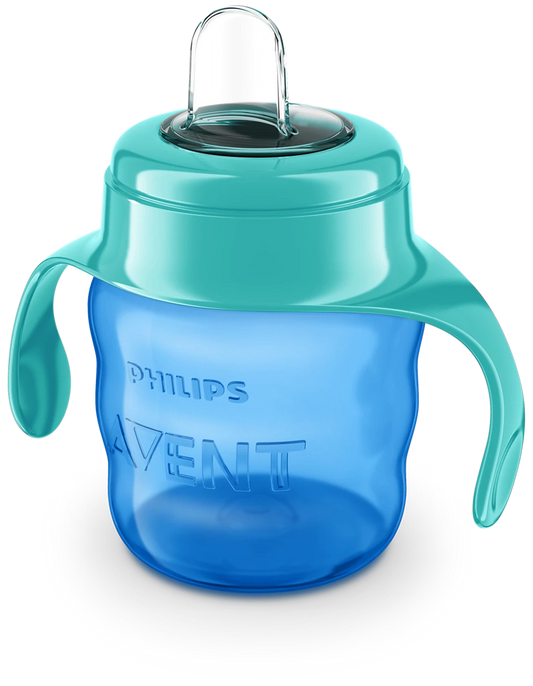 Philips Avent bočica s ručkama s mekanim usnikom 6m+, 200ml, dječak, SCF551/05