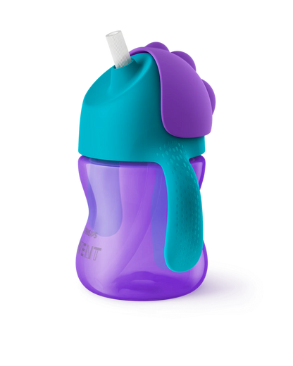 Philips Avent bočica na slamku 9m+, 200ml, djevojčica, SCF796/02