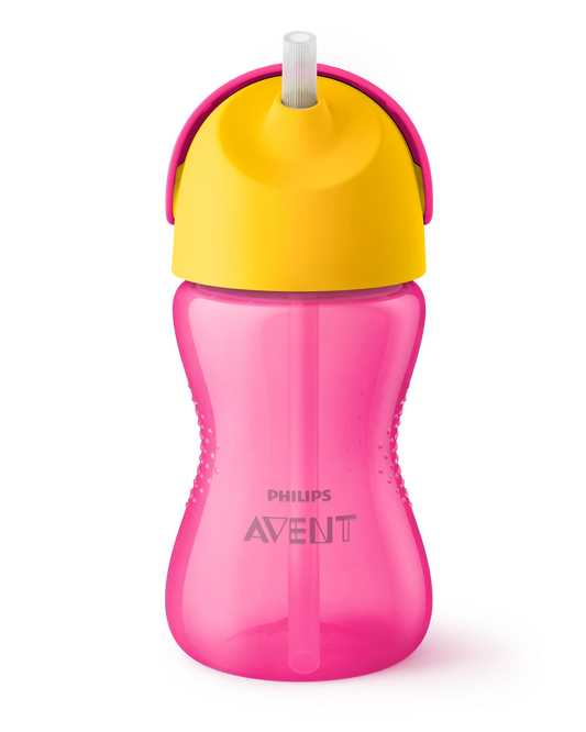 Philips Avent bočica na slamku 12m+, 300ml, djevojčica, SCF798/02