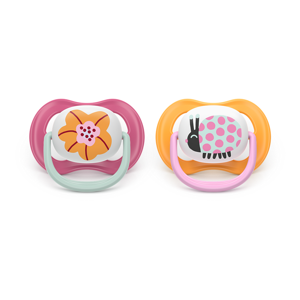 AVENT SCF080/27 TOLAŽILNA DUDA - SILIKON ULTRA AIR COLLECTION 6-18M, Ž, 2/1