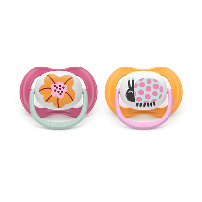 AVENT SCF080/27 TOLAŽILNA DUDA - SILIKON ULTRA AIR COLLECTION 6-18M, Ž, 2/1