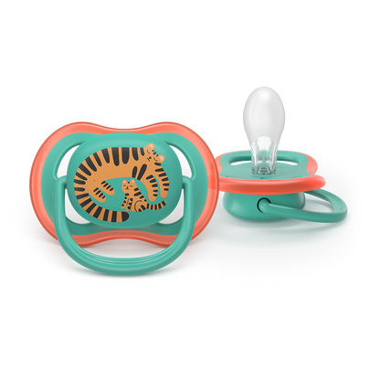AVENT SCF087/11 TOLAŽILNA DUDA - SILIKON ULTRA AIR MOTIV 6-18M, M, 2/1