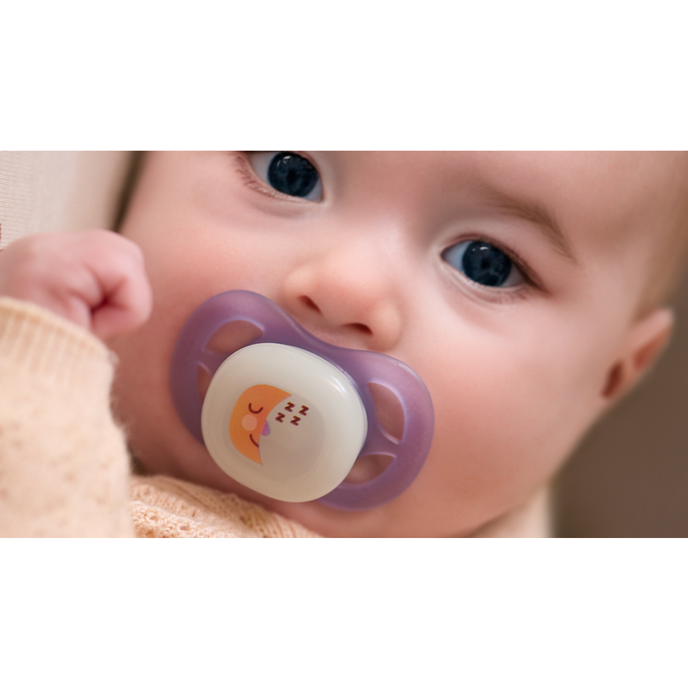 AVENT SCF075/17 TOLAŽILNA DUDA - SILIKON ULTRA START NOČNA 0-2M, Ž, 2/1