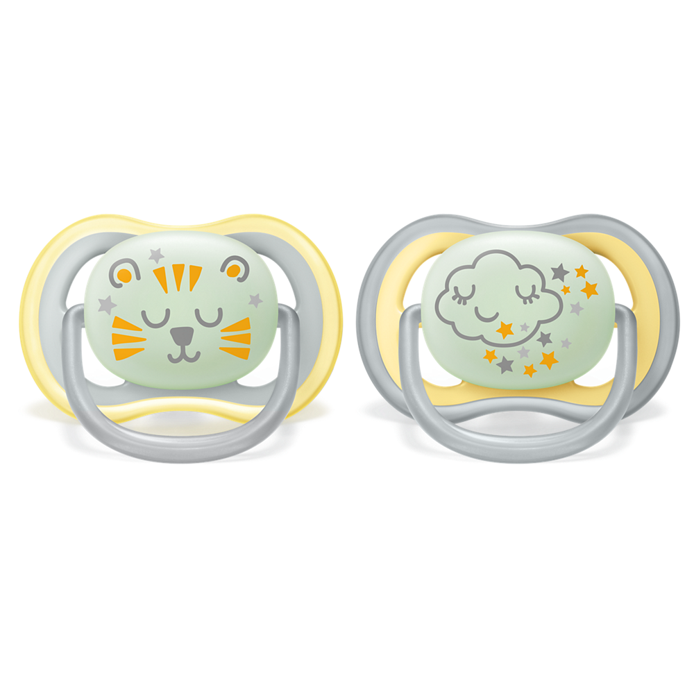 Philips Avent Ultra Air noćna duda varalica 18m+, neutralna, 2kom, SCF376/01