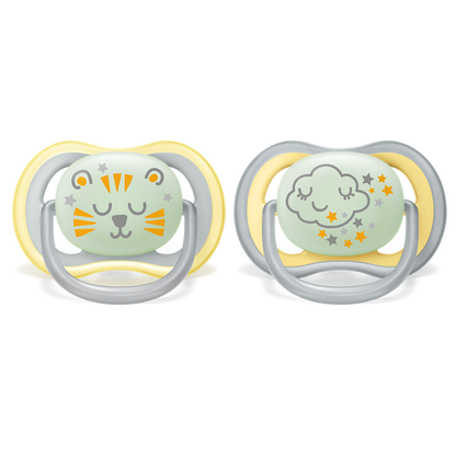 Philips Avent Ultra Air noćna duda varalica 18m+, neutralna, 2kom, SCF376/01