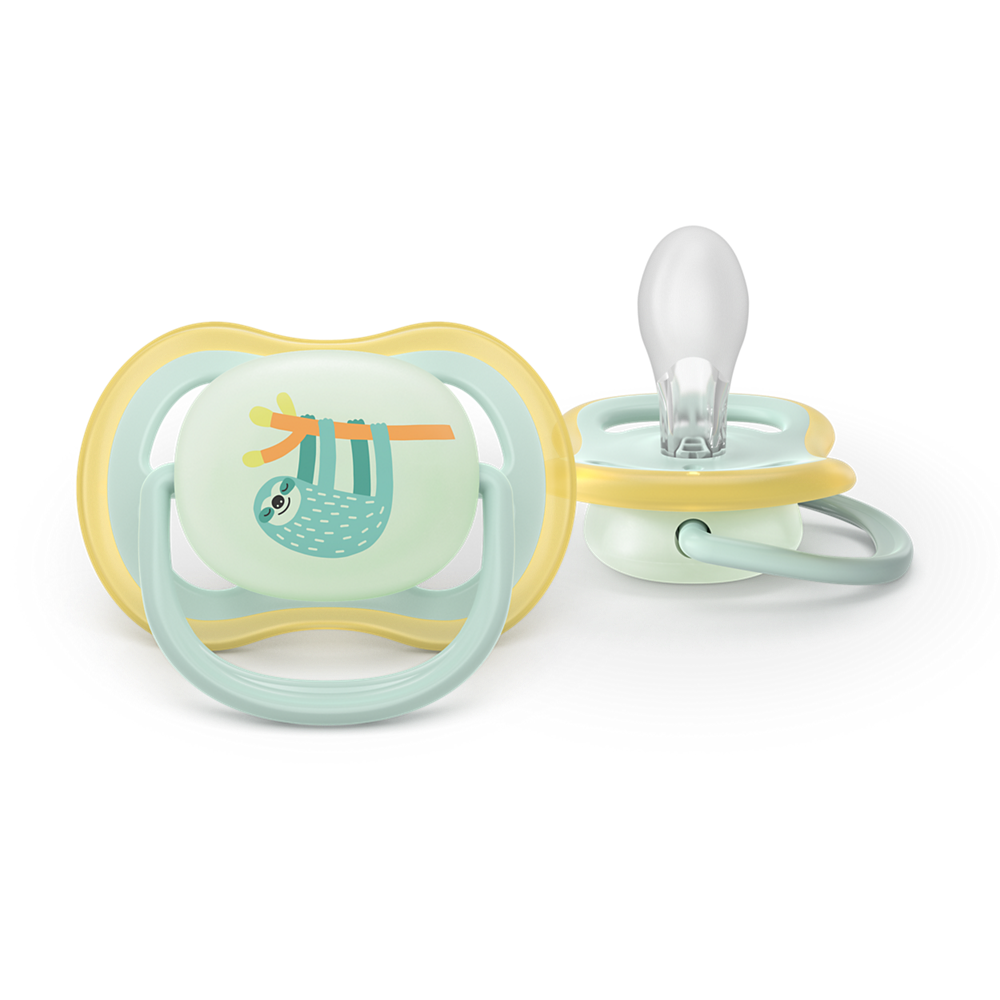 AVENT SCF376/24 TOLAŽILNA DUDA - SILIKON ULTRA AIR NOČNA 0-6M, M, 2/1